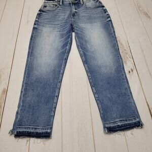 Kancan Stitchfix Iona scissor released hem high rise straight leg jeans